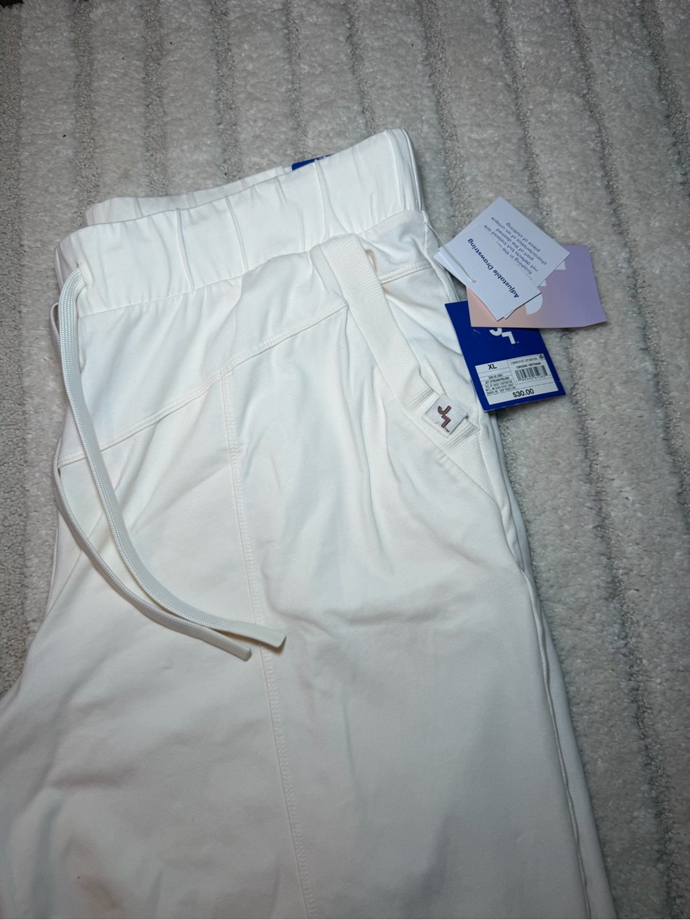 JoyLab White Drawstring Joggers - Picture 2 of 5